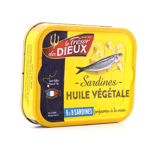 Le Trésor des Dieux Sardinen in Planzenöl 173g 70 Gramm Abtropfgewicht Produktbild