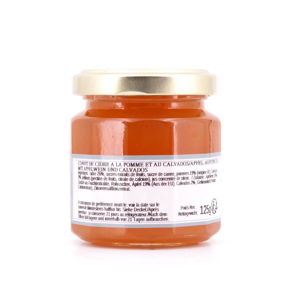 L’Epicurien Apfel-Aufstrich mit Apfelwein und Calvados 125 Gramm/ 2.0% vol Produktbild