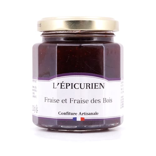 L’Epicurien Erdbeer Konfitüre mit Walderdbeere 210 Gramm Produktbild