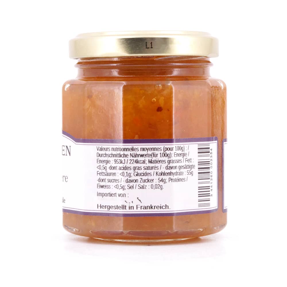 L’Epicurien Orange Amère Bitterorangen Marmelade 210 Gramm Produktbild