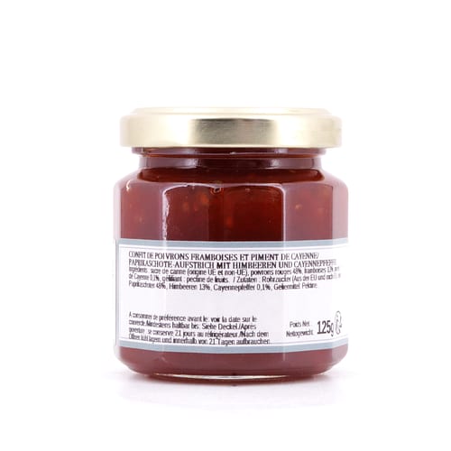 L’Epicurien Paprika Aufstrich mit Himbeer und Cayenne Pfeffer 125 Gramm Produktbild