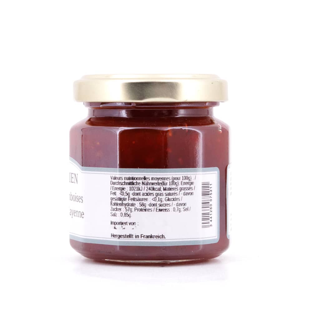 L’Epicurien Paprika Aufstrich mit Himbeer und Cayenne Pfeffer 125 Gramm Produktbild