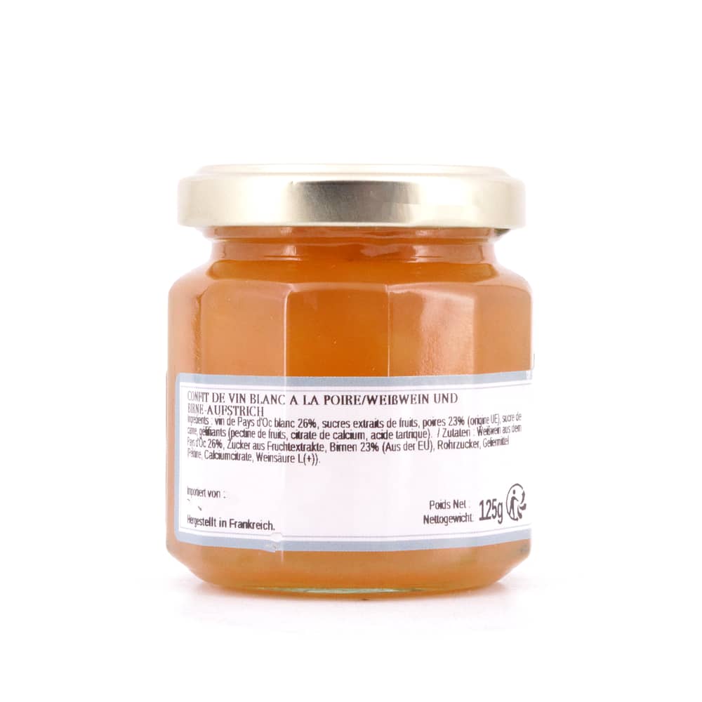 L’Epicurien Weißwein und Birne Aufstrich 125 Gramm Produktbild