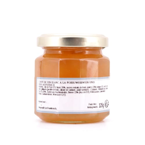 L’Epicurien Weißwein und Birne Aufstrich 125 Gramm Produktbild