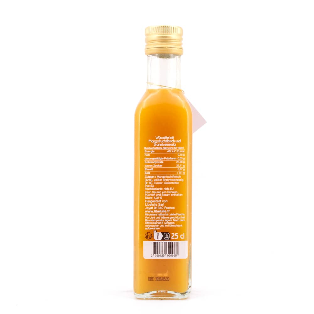 Libeluile Mangofruchtessig 0,250 Liter Produktbild