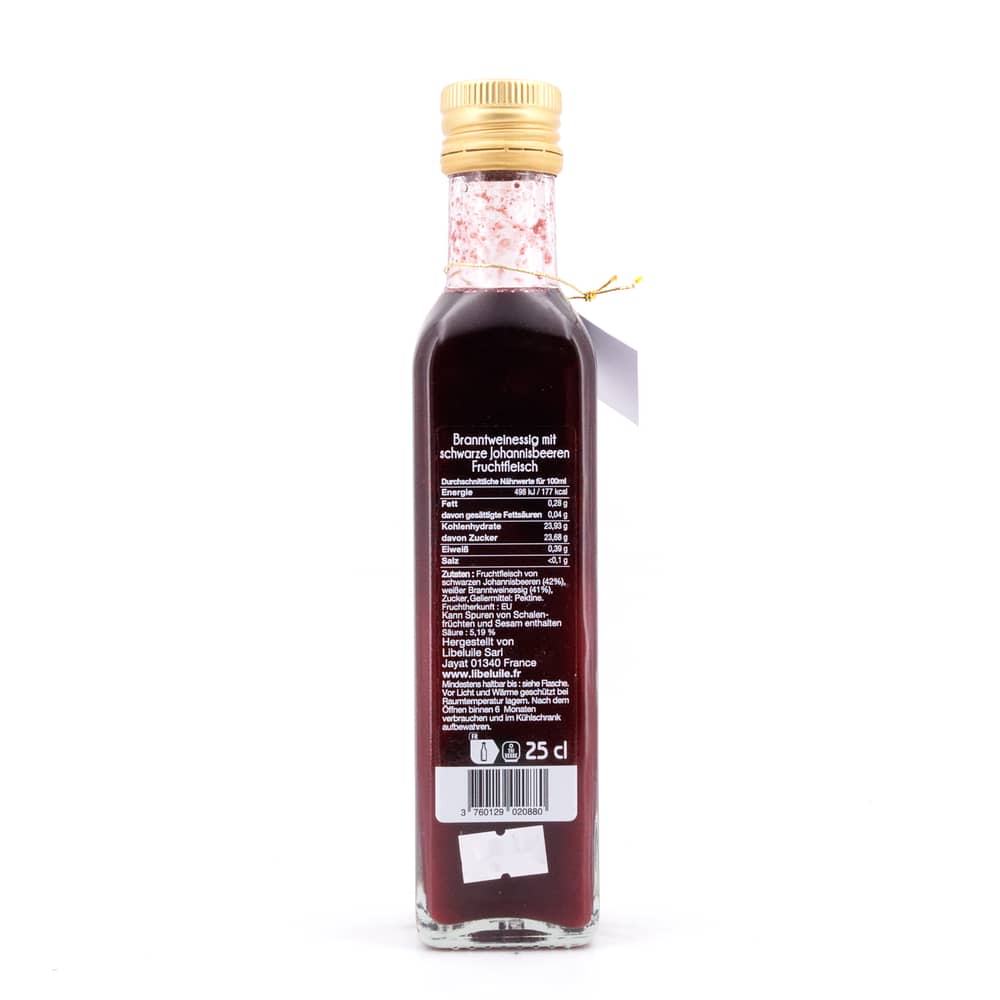 Libeluile Schwarzer Johannisbeeressig 0,250 Liter Produktbild