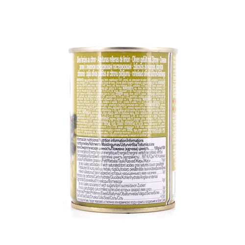 Liberitas Grüne Oliven gefüllt mit Zitrone 280g 100 Gramm Abtropfgewicht Produktbild