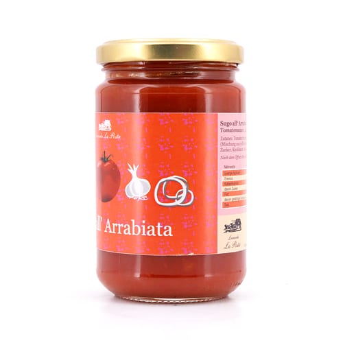 Locanda La Posta Sugo all`Arrabbiata Tomatensauce mit Peperoni 300 Gramm Produktbild