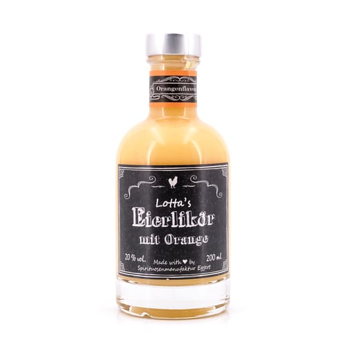 Lottas Eierlikör mit Orange Kleinflasche 0,20 Liter/ 20.0% vol Produktbild