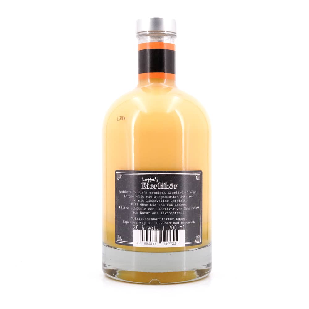 Lottas Eierlikör mit Orange 0,70 Liter/ 20.0% vol Produktbild