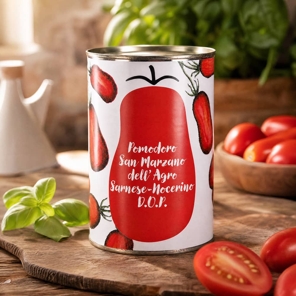 Agrigenus Pomodoro S. Marzano dell`Agro Sarnese-Nocerino D.O.P. Ganze geschälte Tomaten 260 Gramm Abtropfgewicht Produktbild
