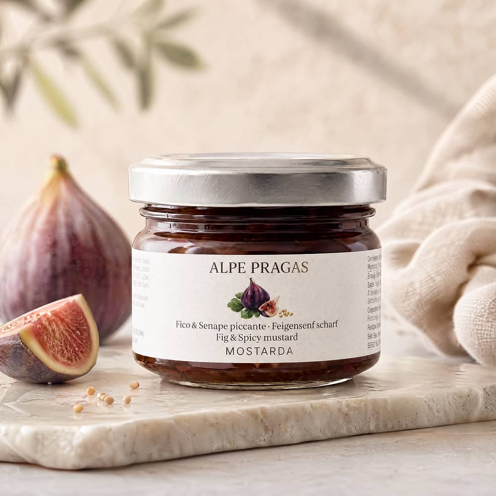 Alpe Pragas Mostarda Feigensenf scharf 70 Gramm Produktbild