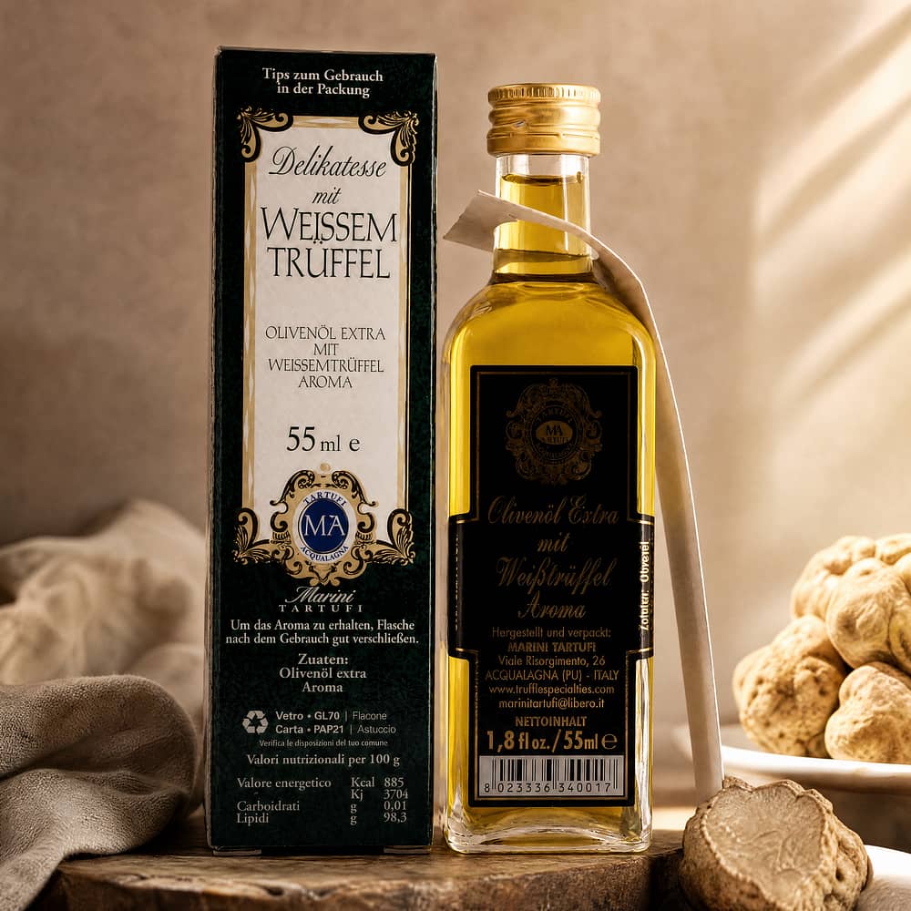 Anfosso Olivenöl mit weißenTrüffel Aroma 0,055 Liter Produktbild