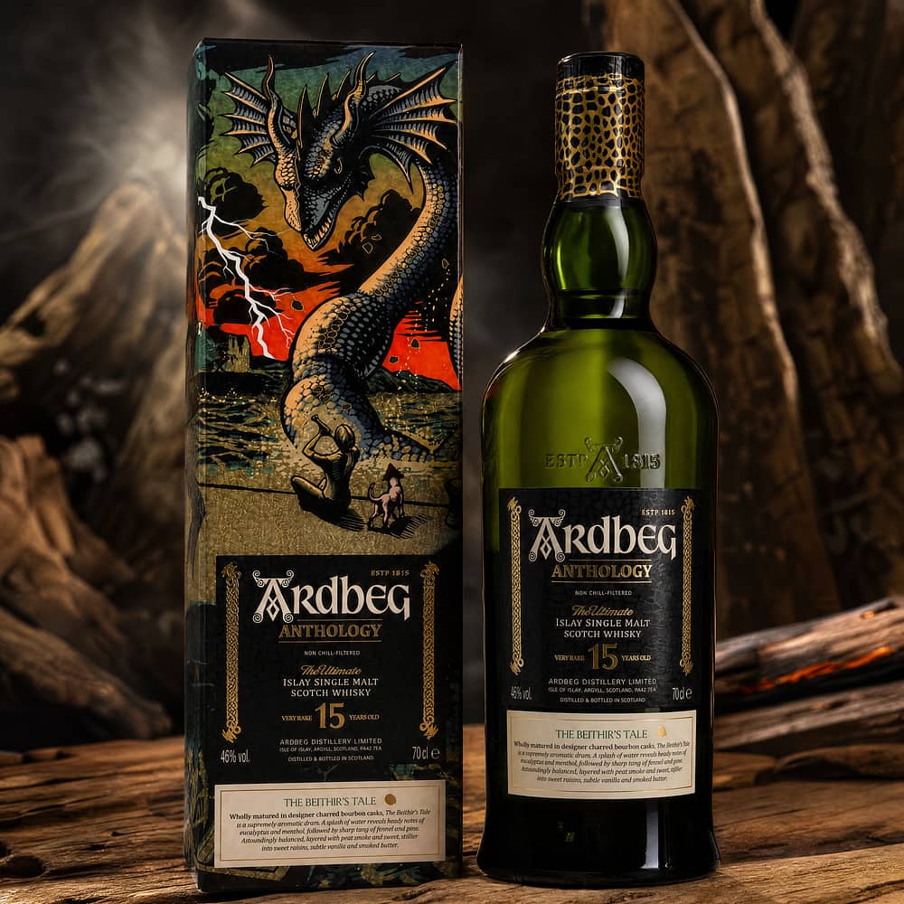 Ardbeg Anthology „The Beithir’s Tale“ 15 Jahre 0,70 Liter/ 46.0% vol Produktbild