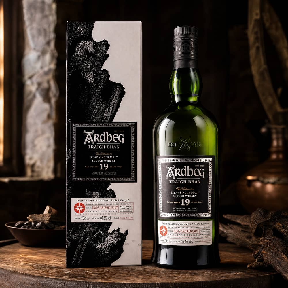 Ardbeg Traigh Bhan 19 Jahre Batch 2 Matured in American Oak & Oloroso Sherry Casks 0,70 Liter/ 46.2% vol Produktbild
