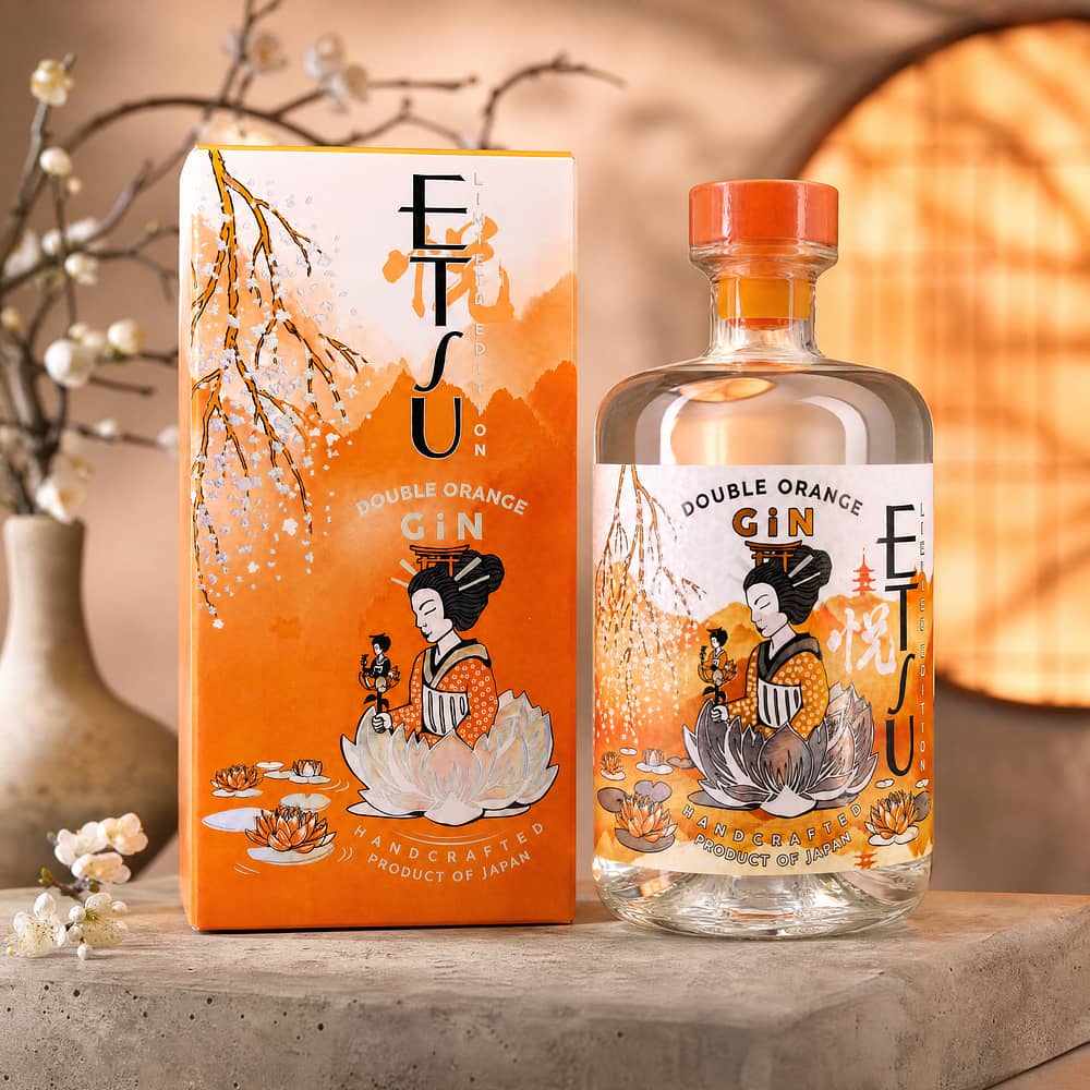 Asahikawa Distillery Etsu Double Orange Gin 0,70 Liter/ 43.0% vol Produktbild