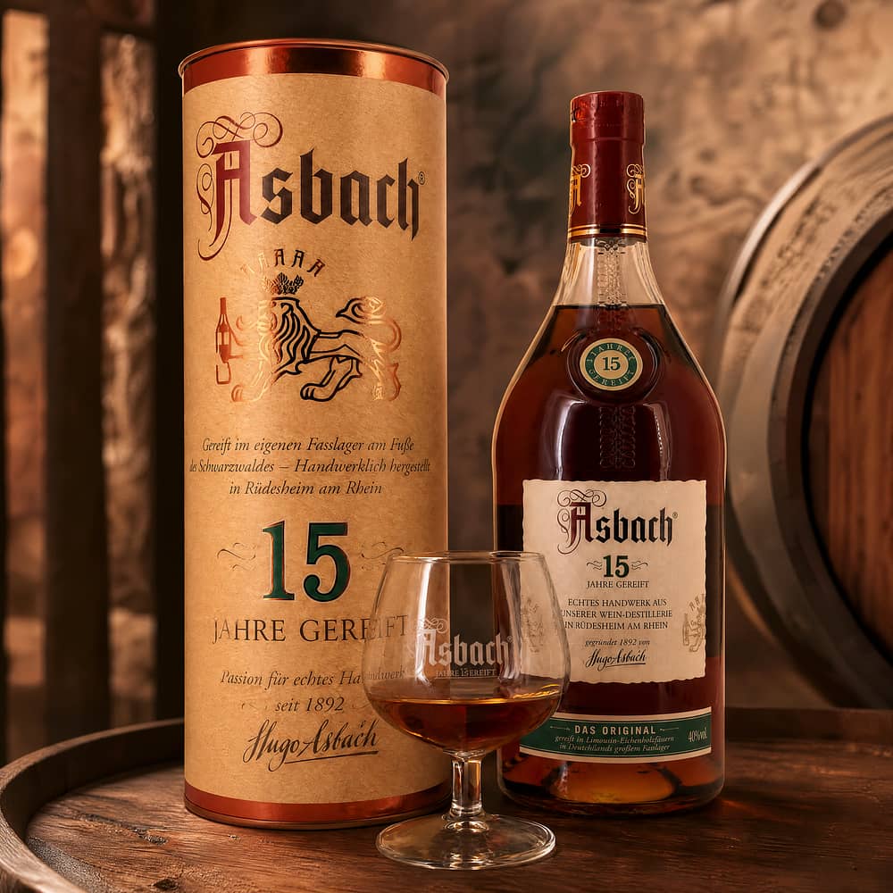 Asbach 15 Jahre mit Asbach Schwenker 0,70 Liter/ 40.0% vol Produktbild