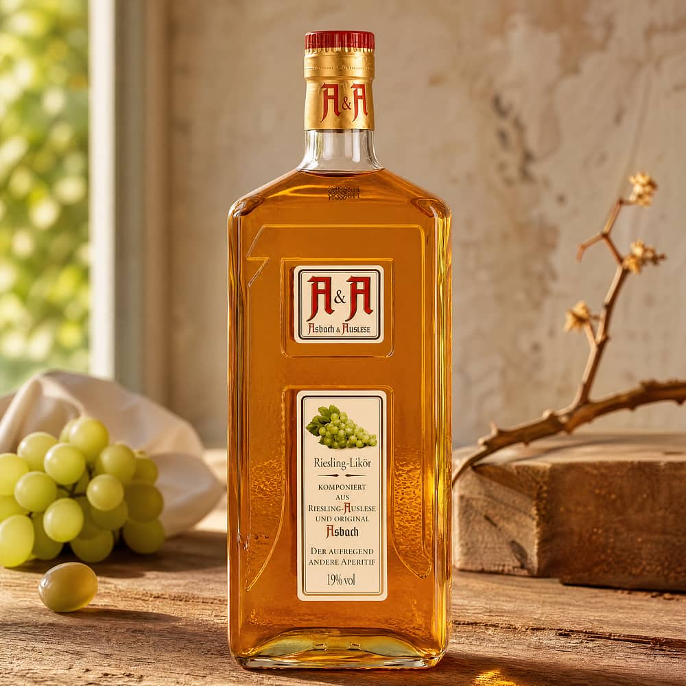 Asbach A&A Riesling Likör 0,70 Liter/ 19.0% vol Produktbild