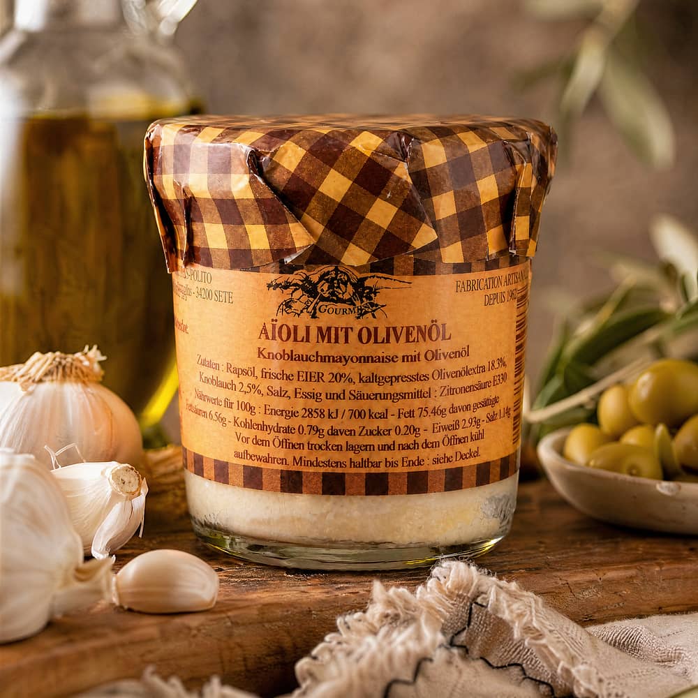 Azaïs-Polito Aioli mit Olivenöl Knoblauchmayonnaise mit Olivenöl 85 Gramm Produktbild