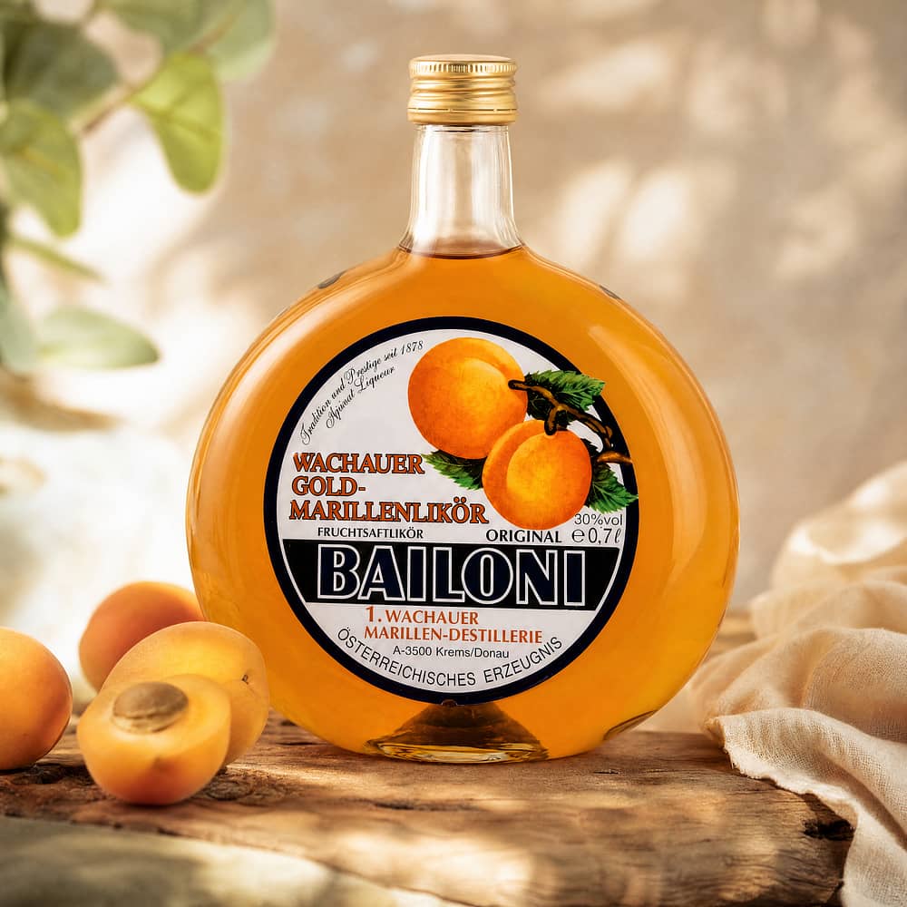 Bailoni Wachauer Gold-Marillenlikör 0,70 Liter/ 30.0% vol Produktbild