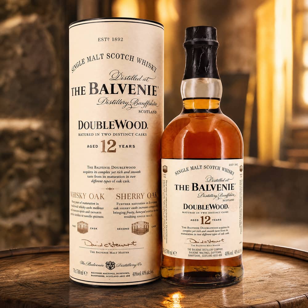 Balvenie 12 Jahre Double Wood Sherry Oak finish 0,70 Liter/ 40.0% vol Produktbild