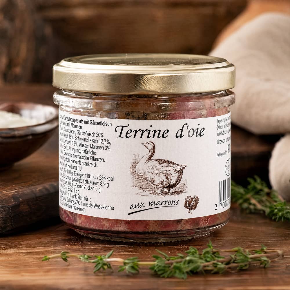 Beauharnais-CARLANT Gänseterrine mit Maronen 90 Gramm Produktbild