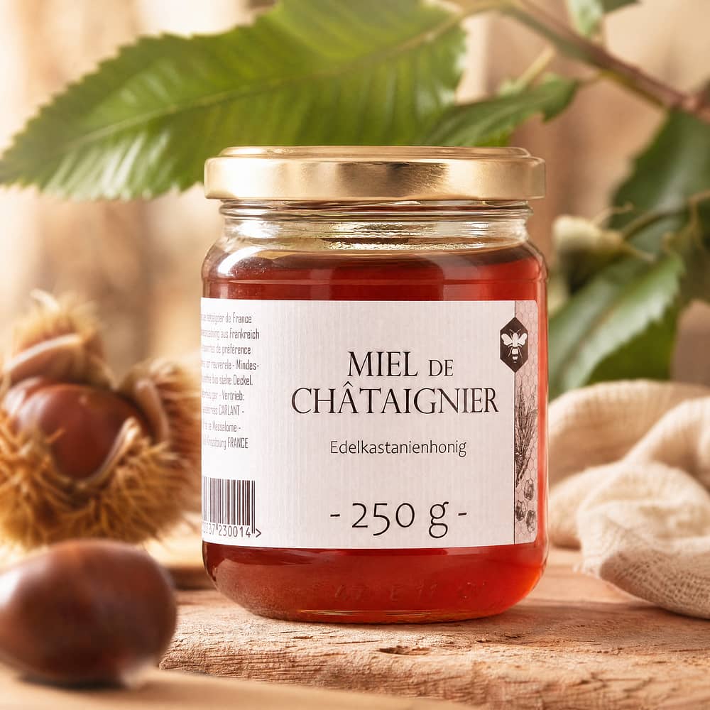 Beauharnais-CARLANT Miel de Châtaignier Edelkastanienhonig 250 Gramm Produktbild