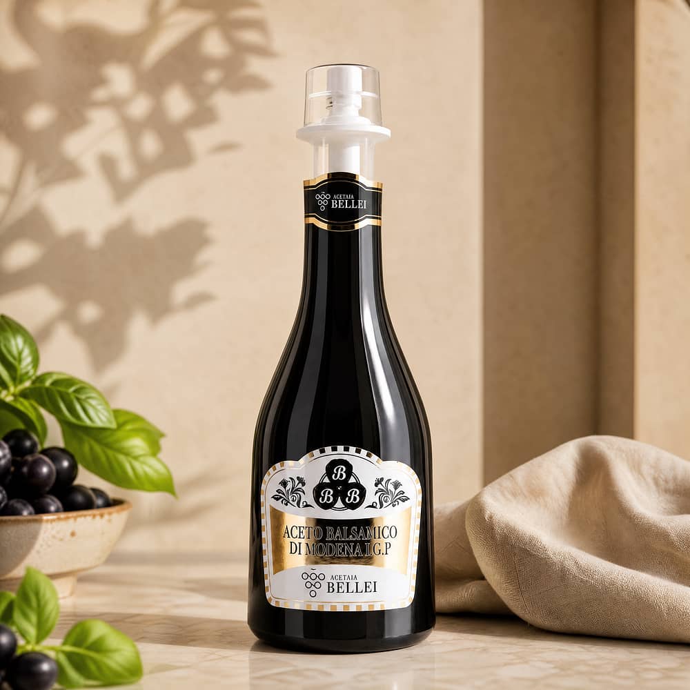 Bellei Aceto Balsamico di Modena I.G.P.- Weißes Etikett 0,250 Liter Produktbild