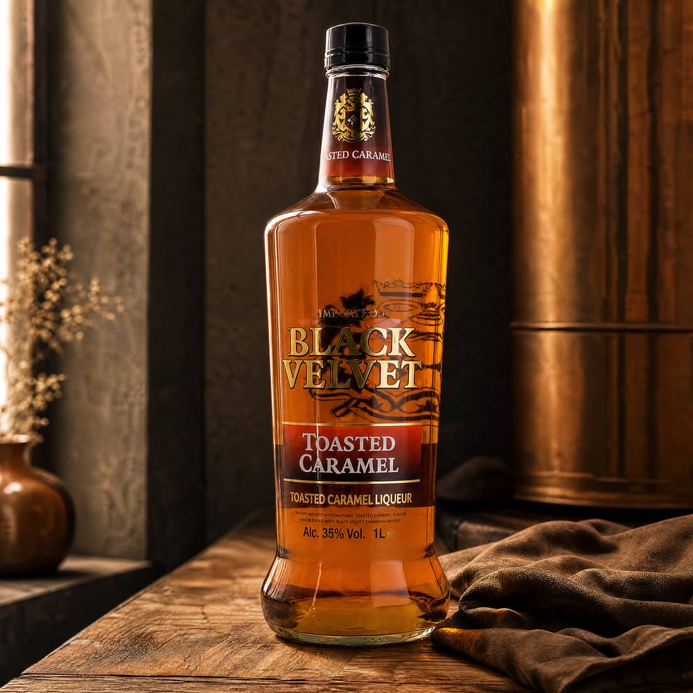 Black Velvet Toasted Caramel Whisky-Likör Literflasche 1 Liter/ 35.0% vol Produktbild