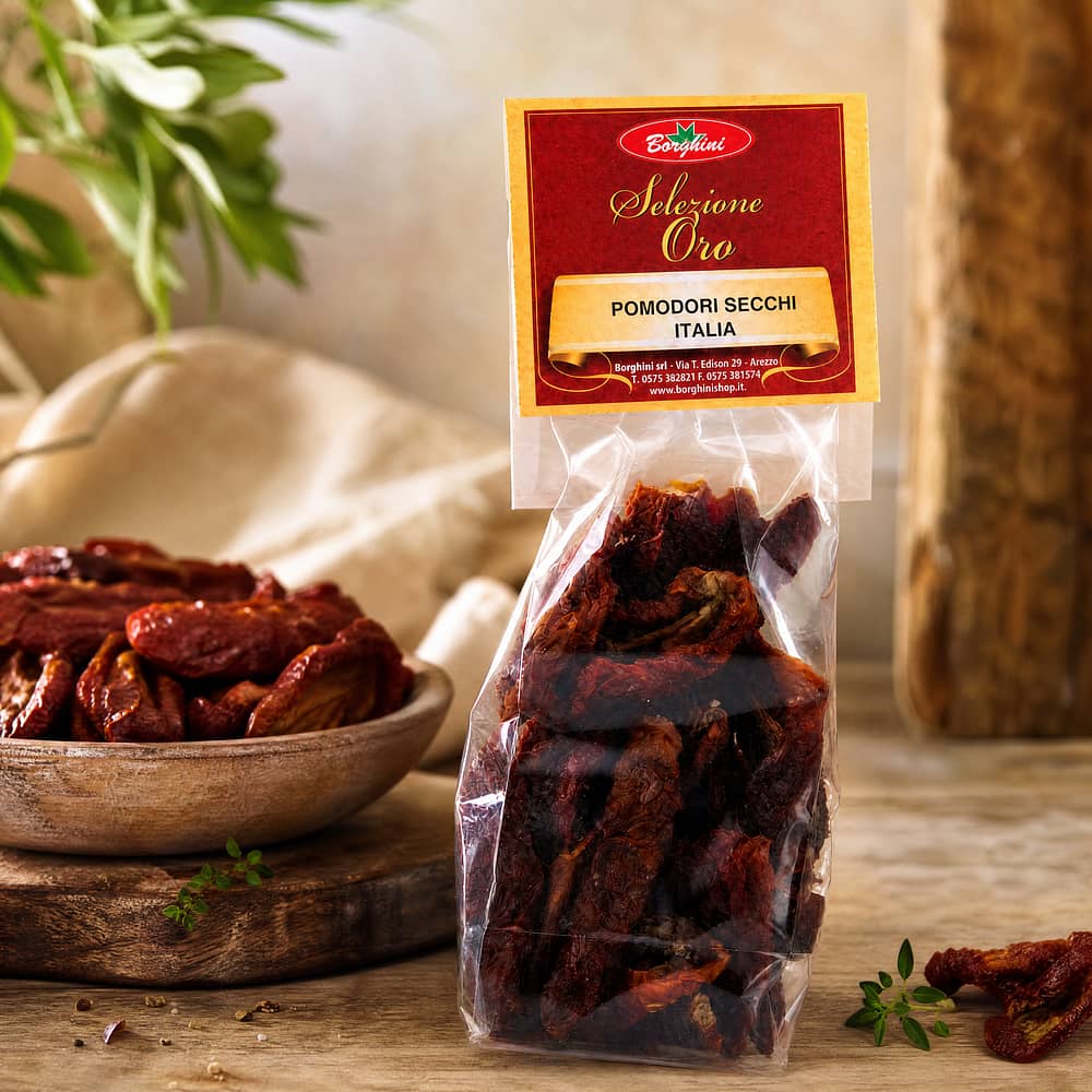 Borghini Pomodori Secchi Italiani getrocknete Tomaten 100 Gramm Produktbild