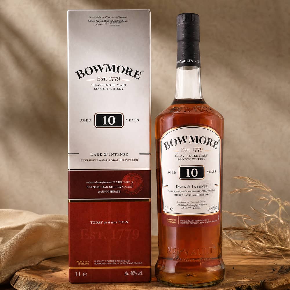 Bowmore 10 Jahre Dark & Intense Literflasche 1 Liter/ 40.0% vol Produktbild