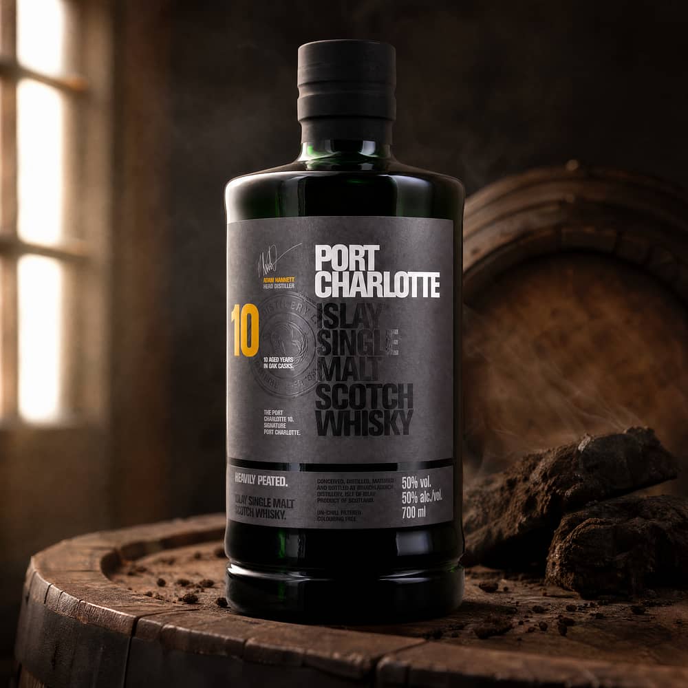 Bruichladdich Port Charlotte Scottish Barley 10 Jahre Heavily Peated 0,70 Liter/ 50.0% vol Produktbild