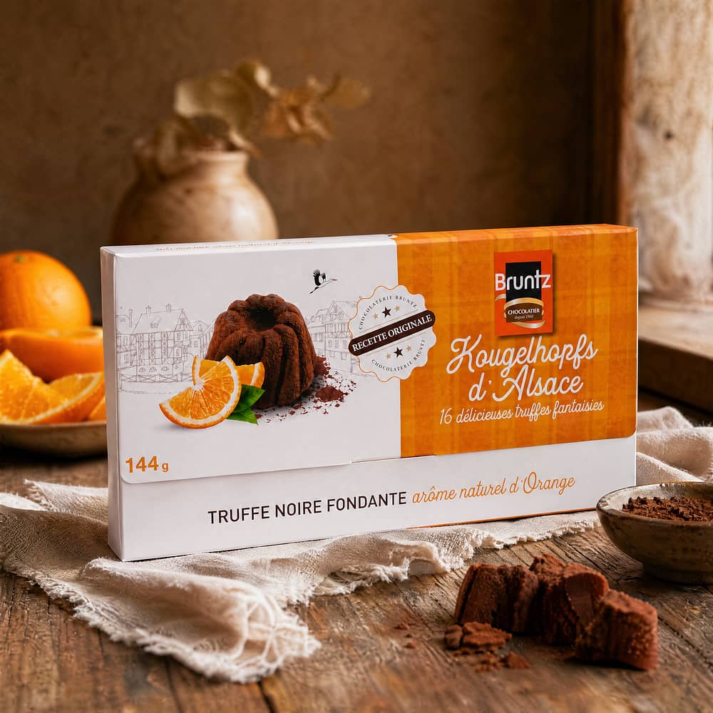 Bruntz Kougelhopfs d'Alsace Orange 144 Gramm Produktbild