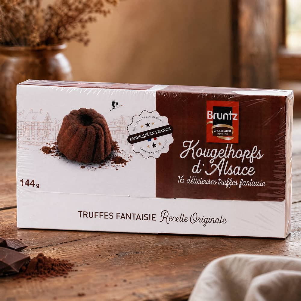 Bruntz Kougelhopfs Kakaokonfekt 144 Gramm Produktbild