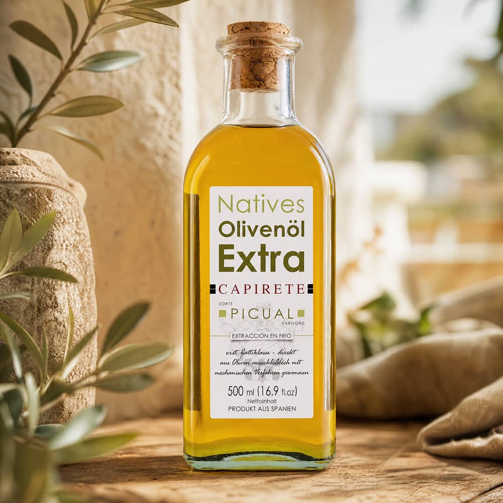 Capirete Olivenöl Extra Virgin Picual 0,50 Liter Produktbild