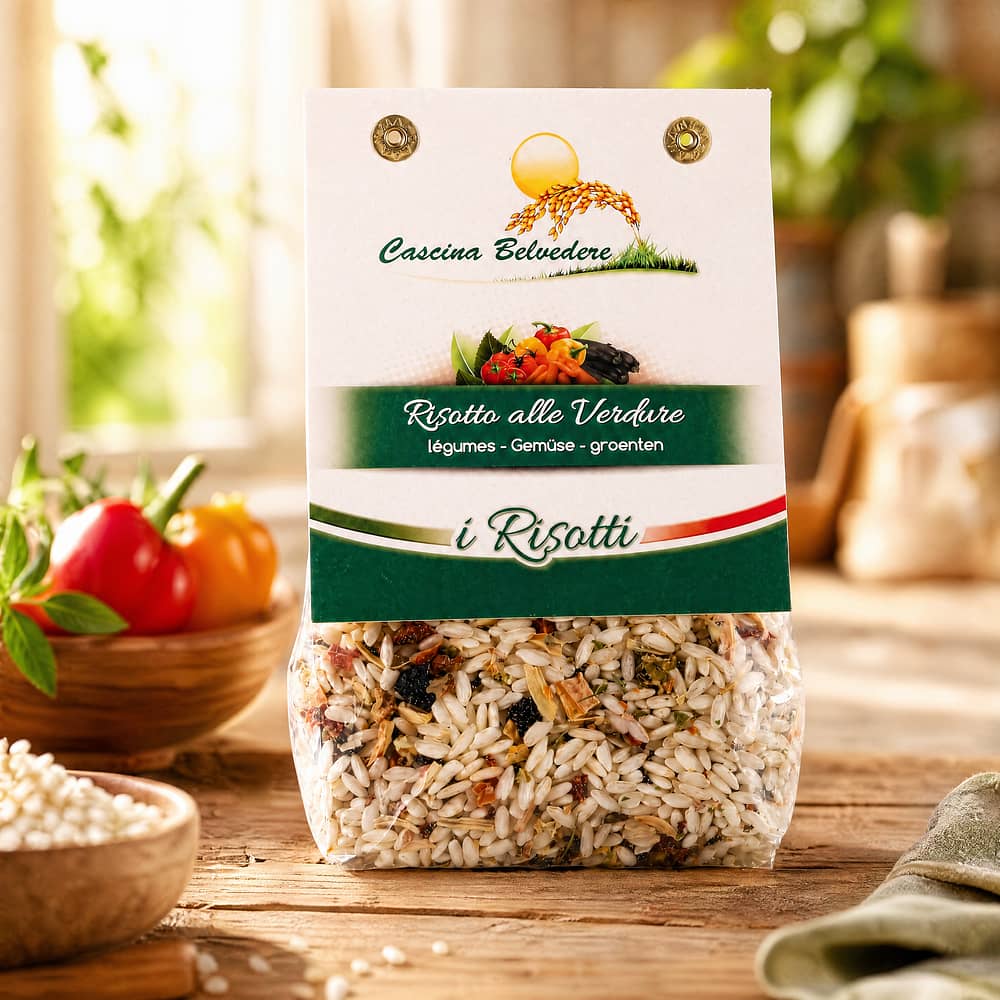 Cascina Belvedere Risotto mit Gemüse 250 Gramm Produktbild