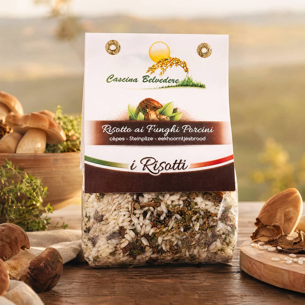 Cascina Belvedere Risotto mit Steinpilzen 250 Gramm Produktbild