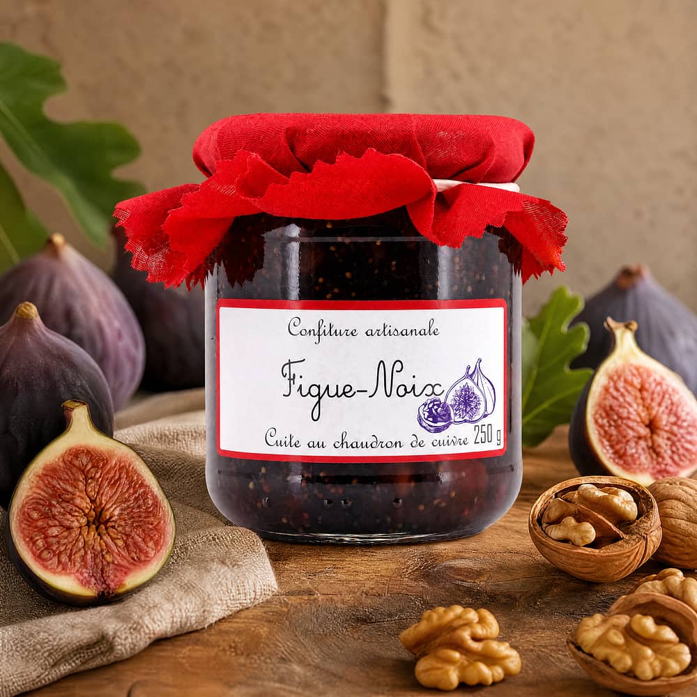 Confiture artisanale Figue Feigenkonfitüre mit Walnüssen 250 Gramm Produktbild