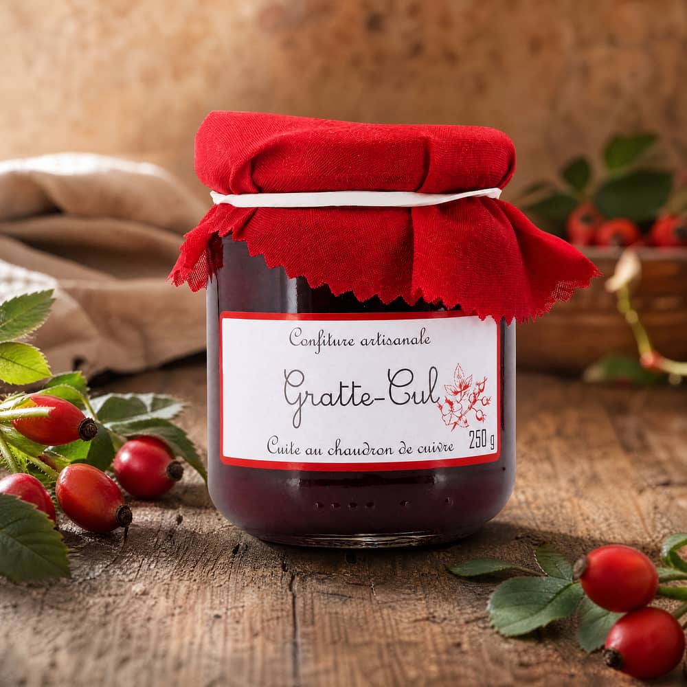 Confiture artisanale Gratte-Cul Hagebutten Konfitüre 250 Gramm Produktbild