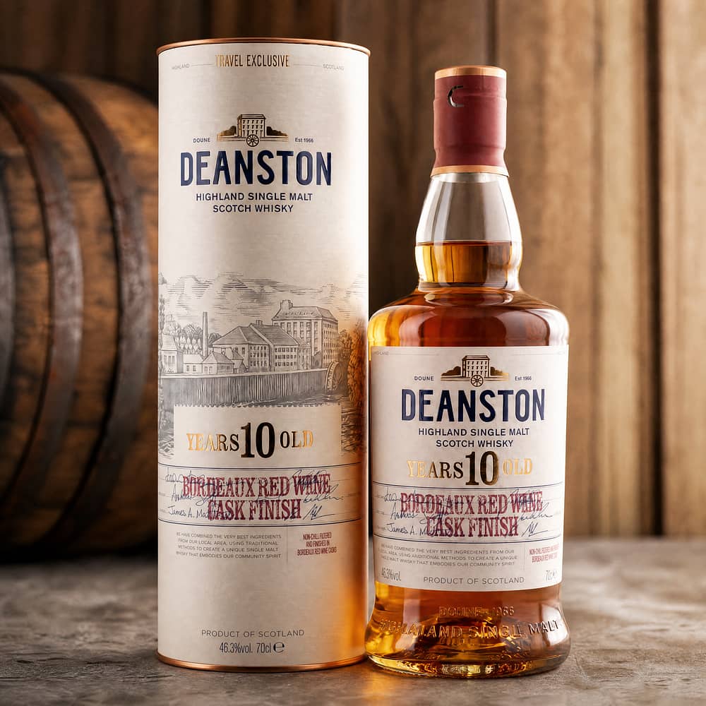 Deanston 10 Jahre Bordeaux Red Wine Cask finish 0,70 Liter/ 46.3% vol Produktbild
