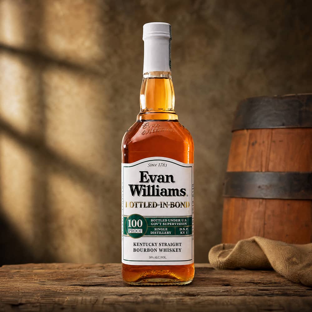 Evan Williams Bottled in Bond 100 Proof Kentucky Straight Bourbon Whiskey 0,70 Liter/ 50.0% vol Produktbild