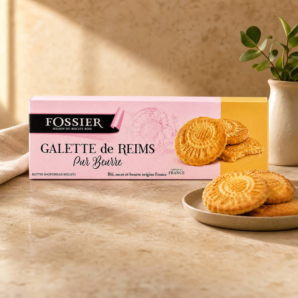 Fossier Galette De Reims Butter Biscuits 75 Gramm Produktbild