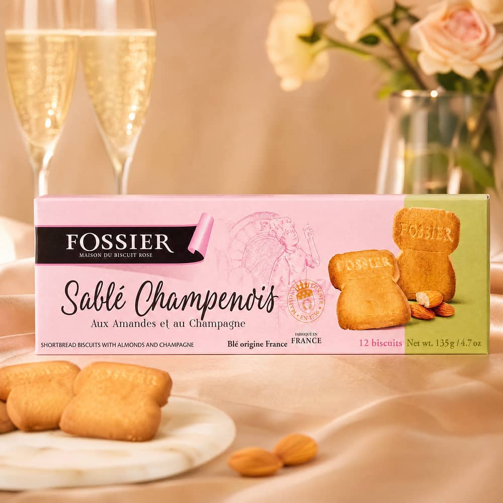 Fossier Sablé Champenois Buttersandgebäck Champagner Art 135 Gramm/ 2.0% vol Produktbild