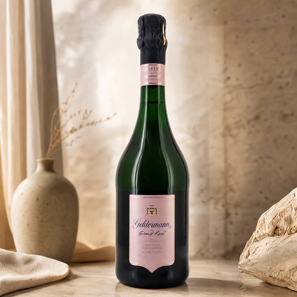 Geldermann Grand Rose Sec Traditionelle Flaschengärung 2 Jahre gereift (trocken) 0,750 Liter/ 12.0% vol Produktbild