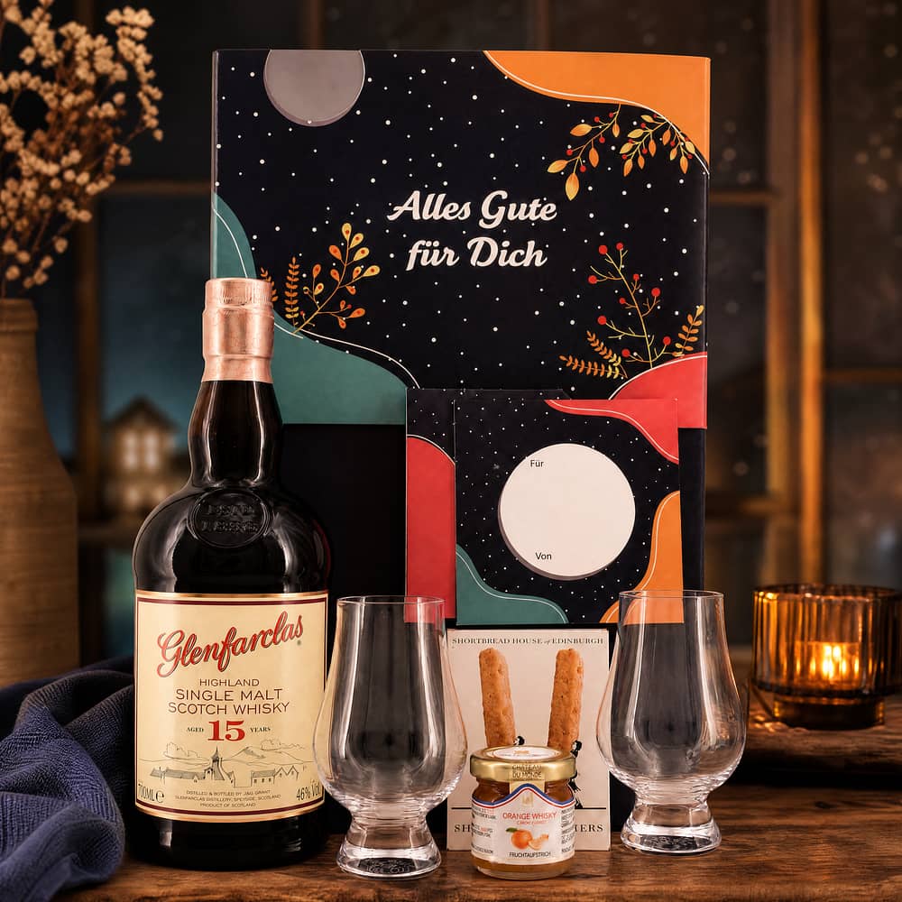 genuba Präsent "Speyside-Momente Glenfarclas 15 Jahre" 0,70 Liter/ 46.0% vol Produktbild