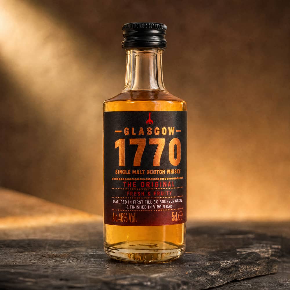 Glasgow Distillery 1770 Glasgow Single Malt The Original Miniatur 0,050 Liter/ 46.0% vol Produktbild