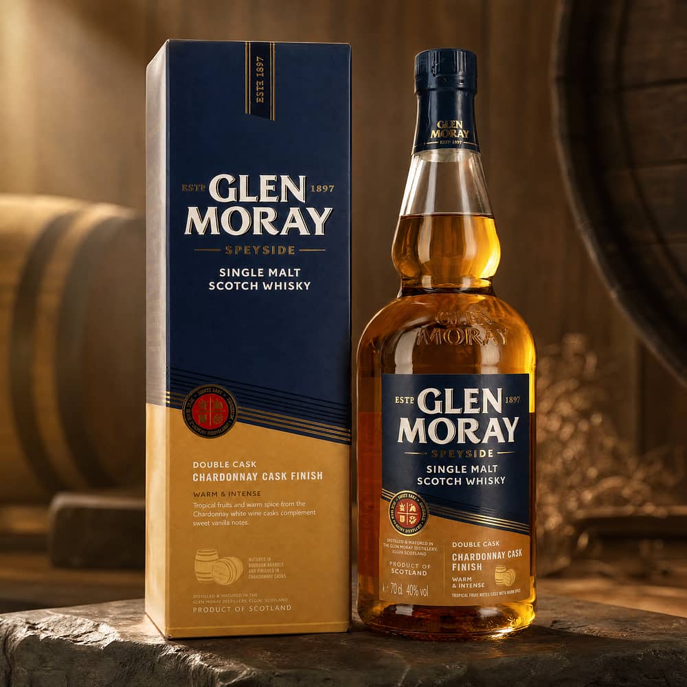 Glen Moray Elgin Classic Chardonnay Cask Finish 0,70 Liter/ 40.0% vol Produktbild