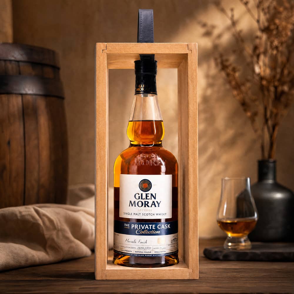 Glen Moray Private Cask Marsala Finish 15 Jahre Cask Strength 0,70 Liter/ 57.6% vol Produktbild
