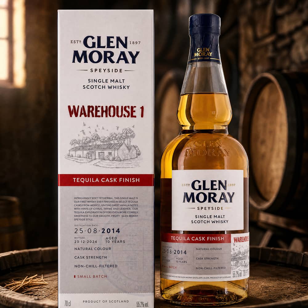 Glen Moray Warehouse 1 2014 Tequila Cask Finish Cask Strength 0,70 Liter/ 55.2% vol Produktbild