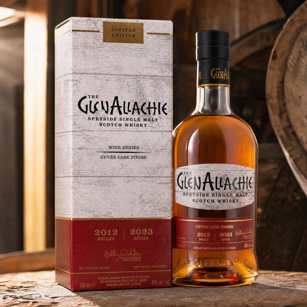 GlenAllachie 10 Jahre Wine Cuvee Barrique Finish Jahrgang 2012 / 2023 0,70 Liter/ 48.0% vol Produktbild